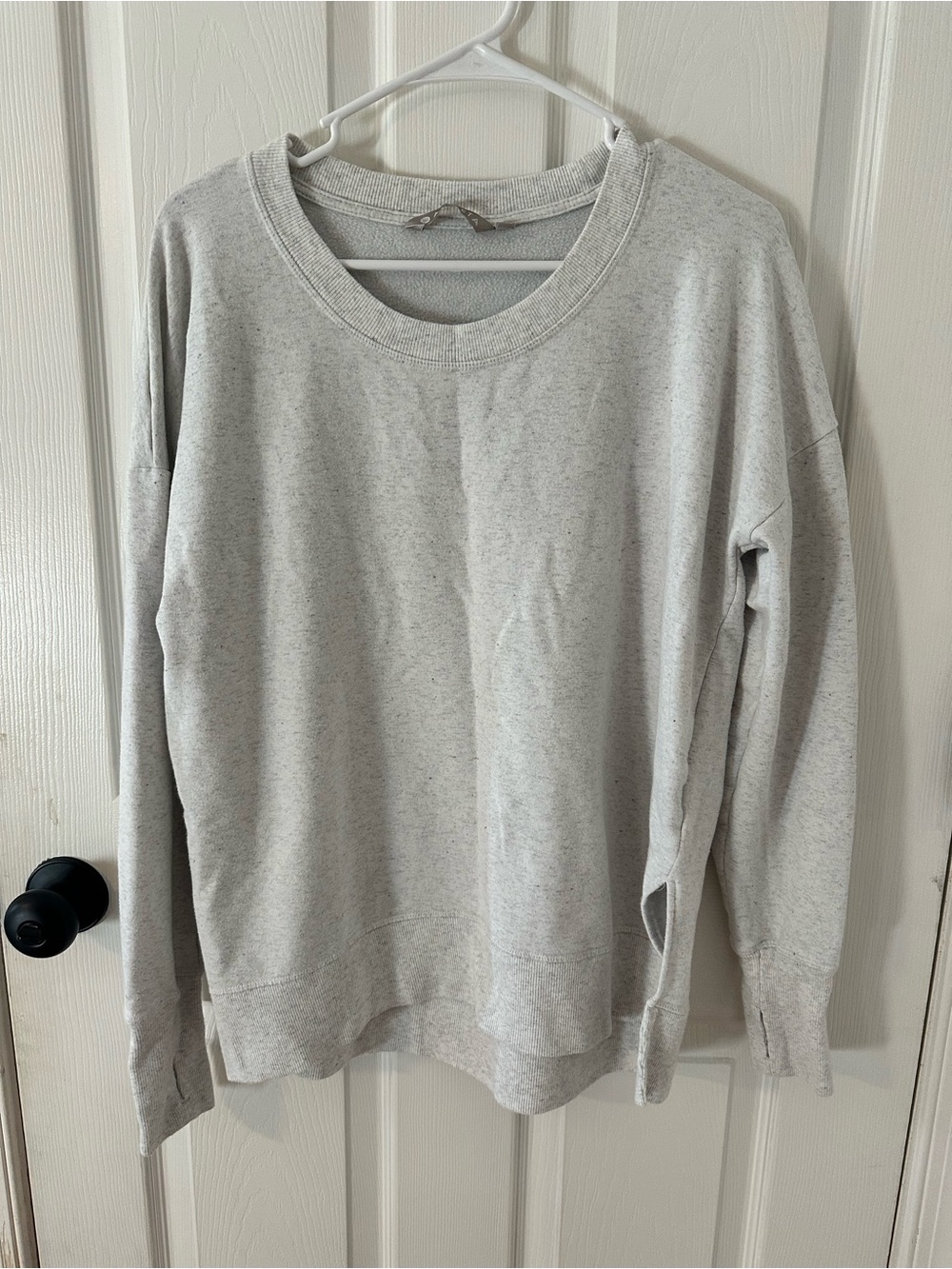 Athleta Women's Coaster Luxe Crew Sweatshirt - Light Heather Gray